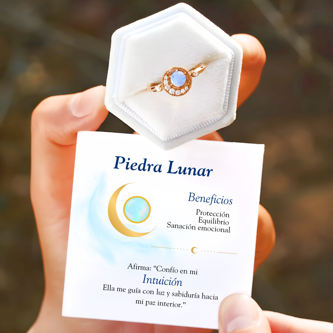 Anillo Piedra Lunar