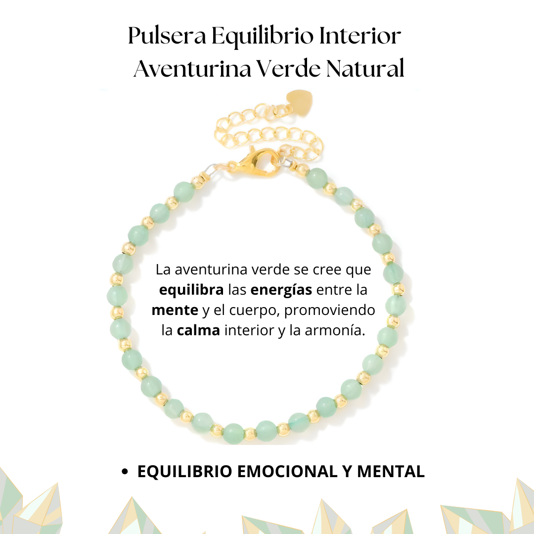 Pulsera Equilibrio Interior - Aventurina Verde Natural