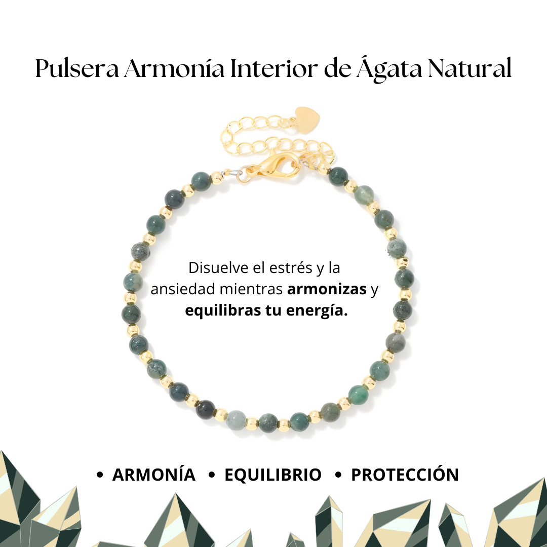 Pulsera Armonía Interior de Ágata Natural