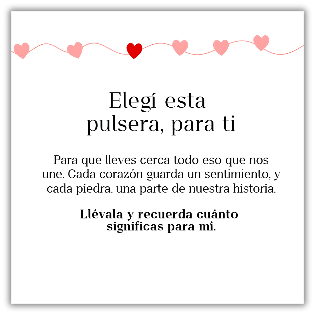 Pulsera Corazones que nos unen