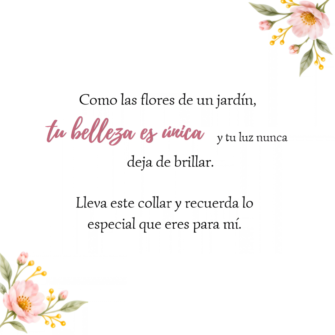 Collar Jardín de luz