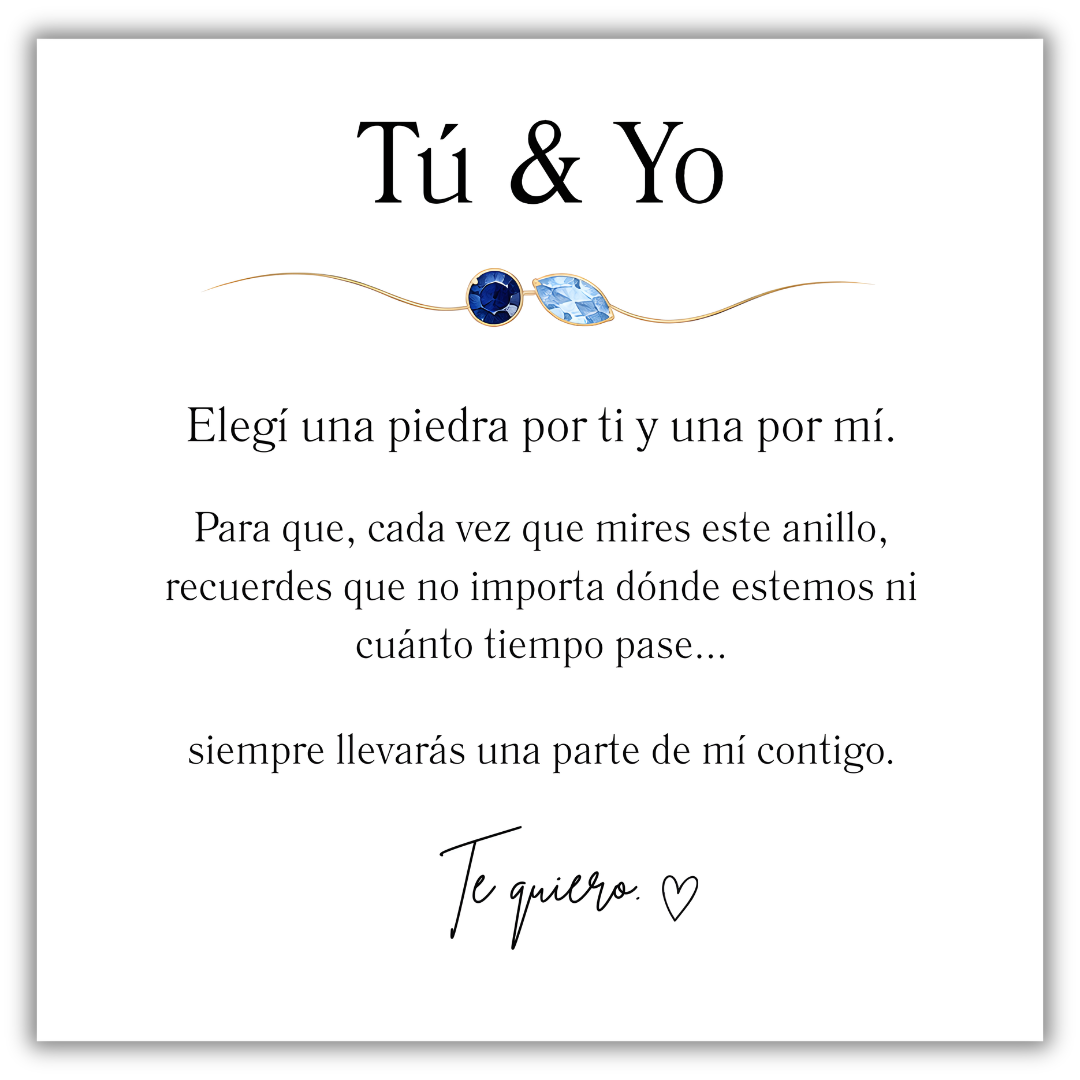 Anillo Tú & Yo – Piedras de Nacimiento