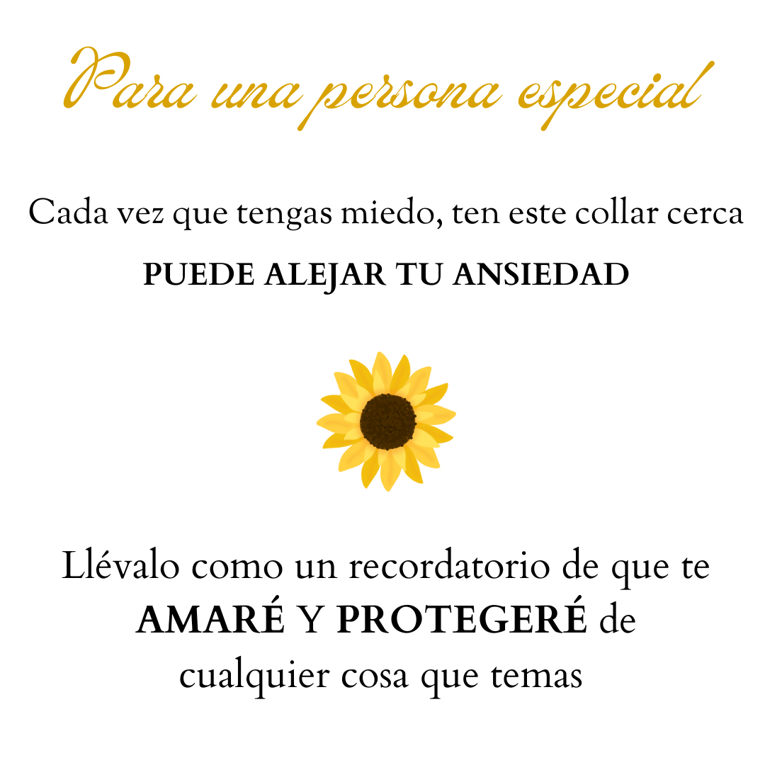 Collar Girasol - Amor y Amistad