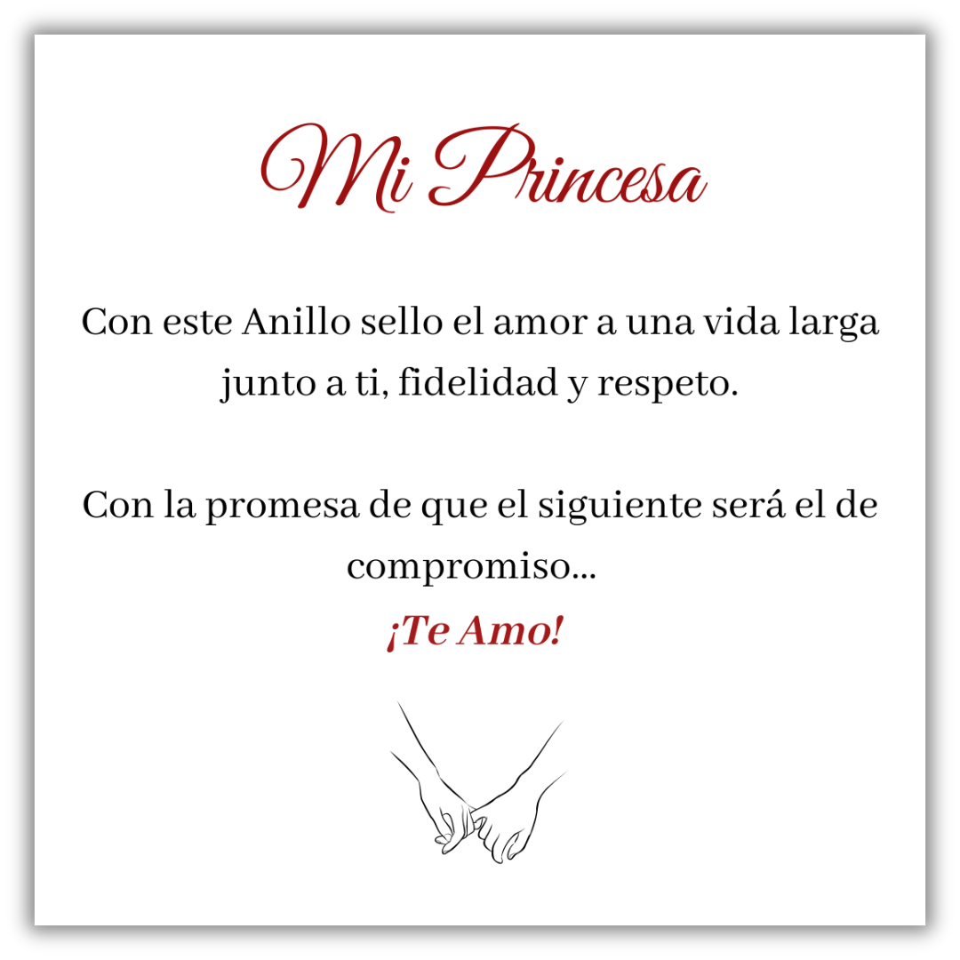 Anillo de Promesa - A mi Amor