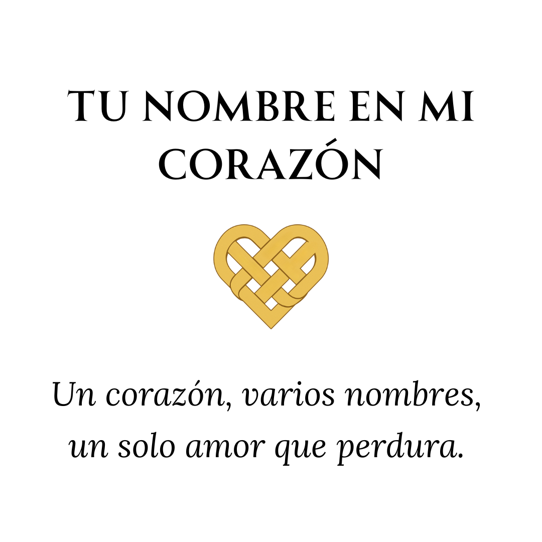 Collar Corazón con Nombres