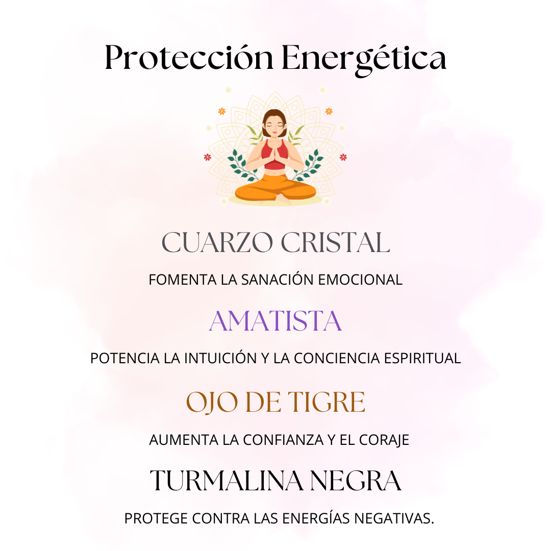 Pulsera de Protección Energética - Amuleto de Piedras Naturales