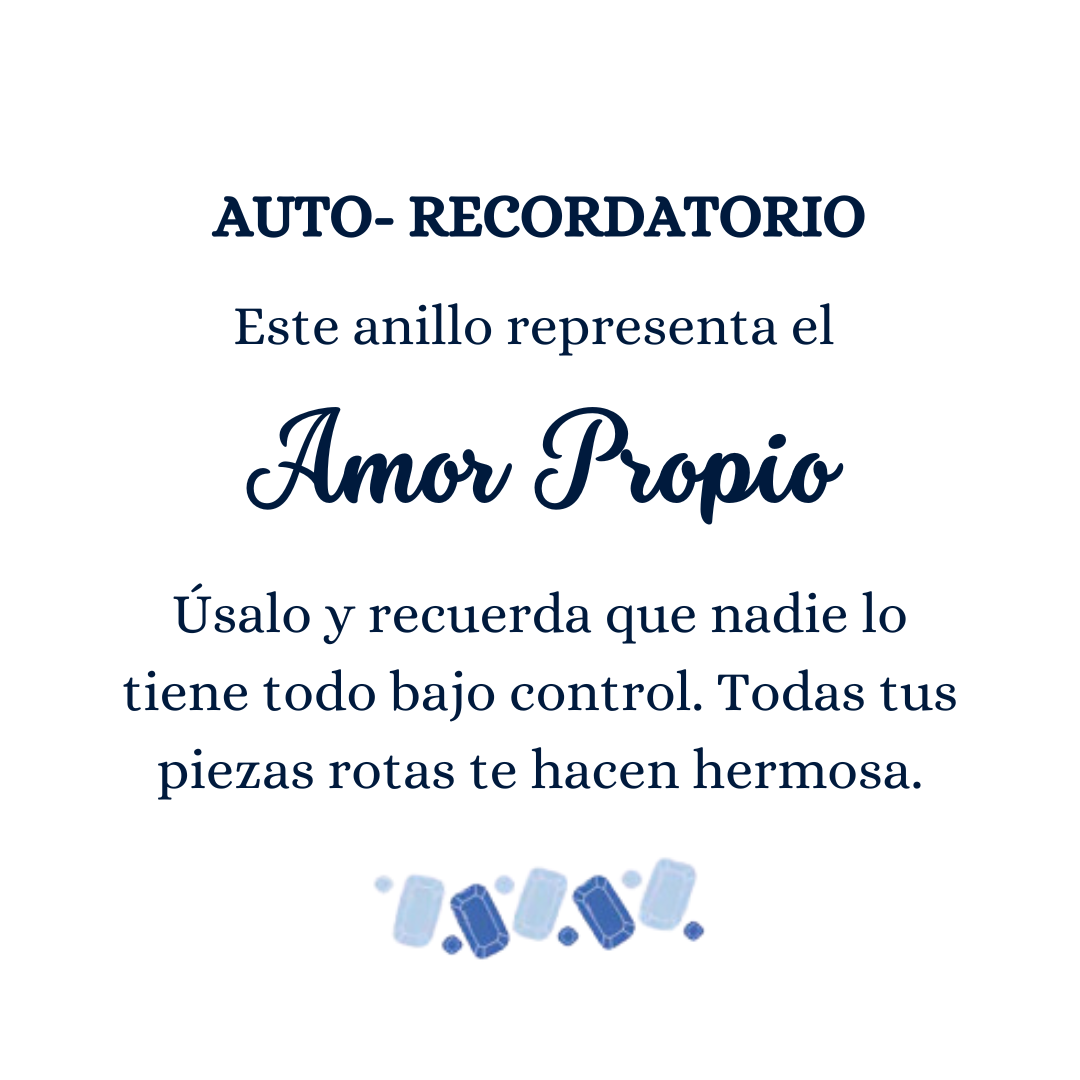 Anillo Serenidad Azul - Amor Propio