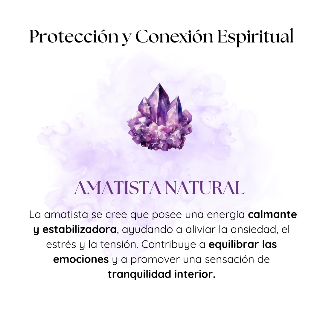 Pulsera Intuición Sagrada de Amatista Natural