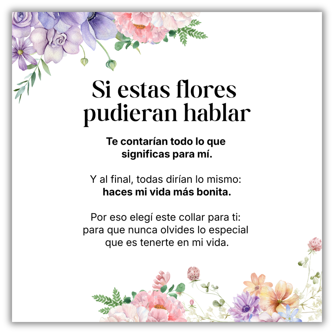 Collar Las flores de tu vida