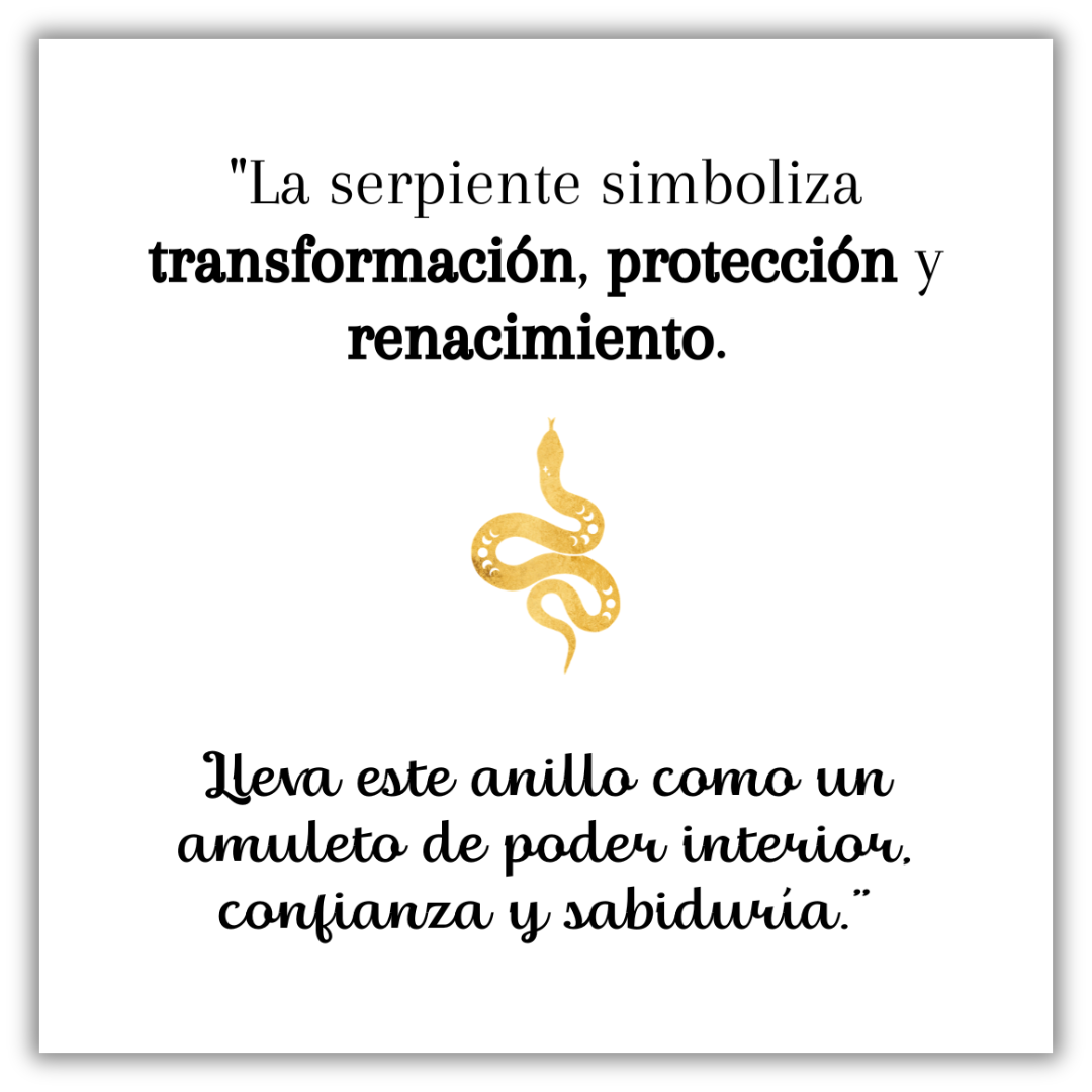 Anillo Serpiente Dorada