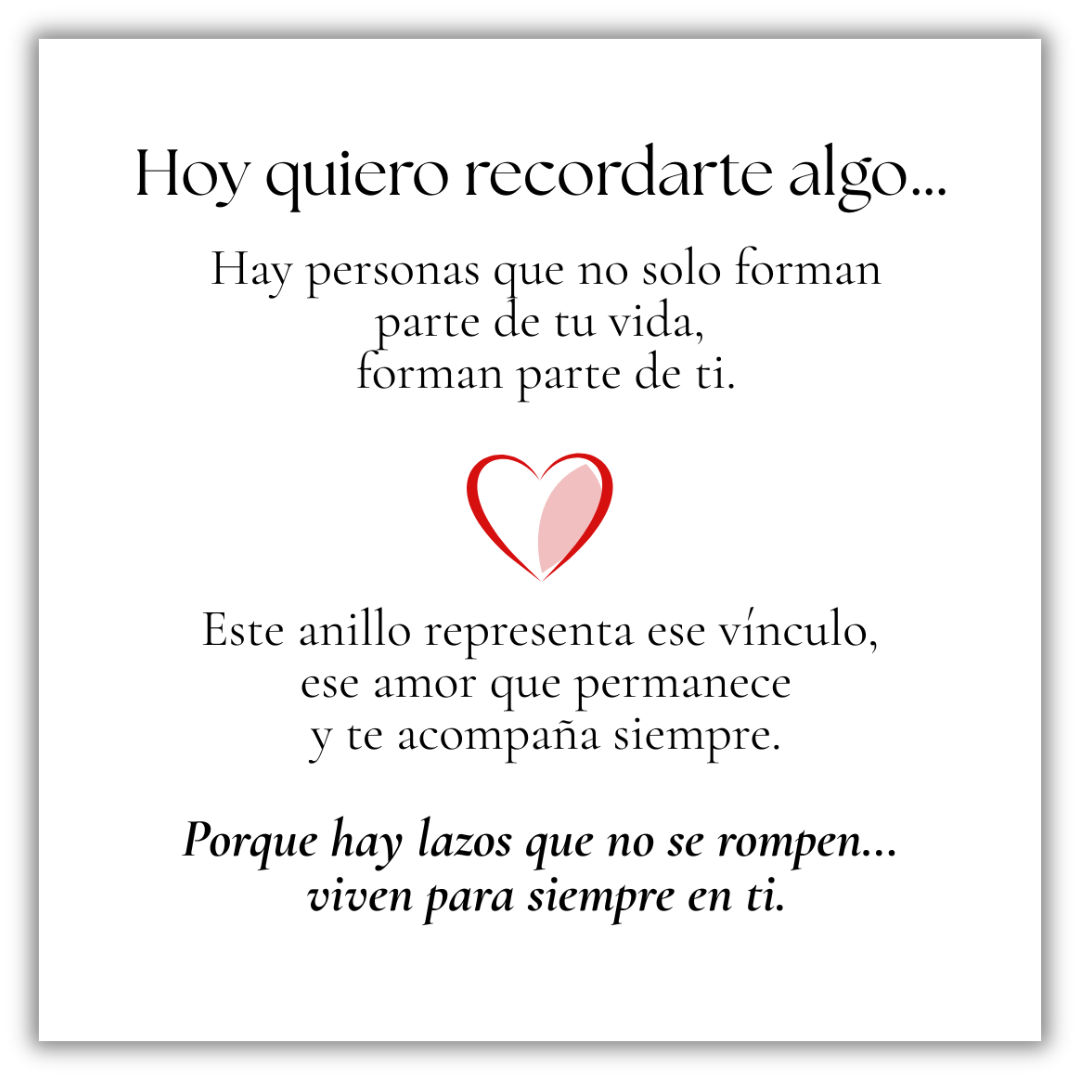Anillo Parte de Mí