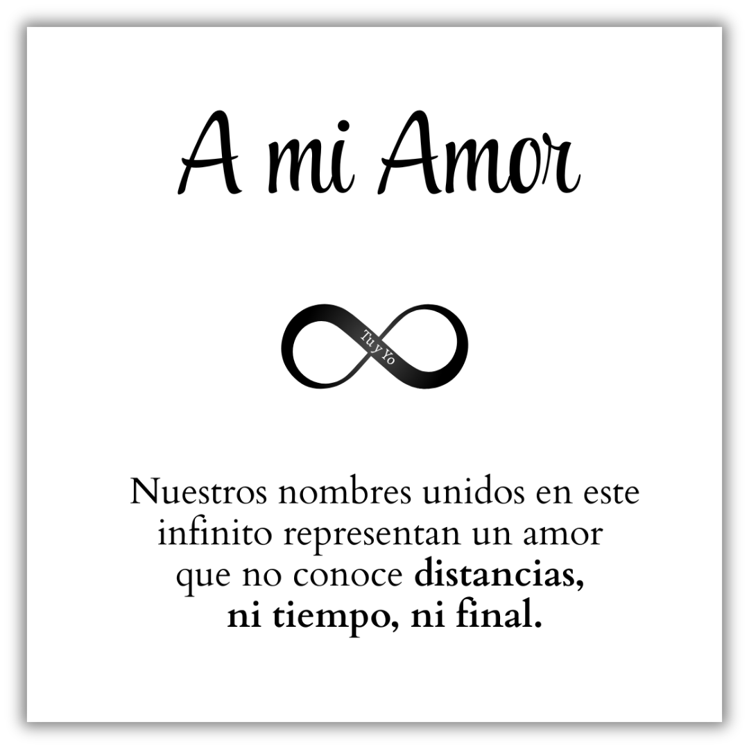 Pulsera Infinito- A mi amor