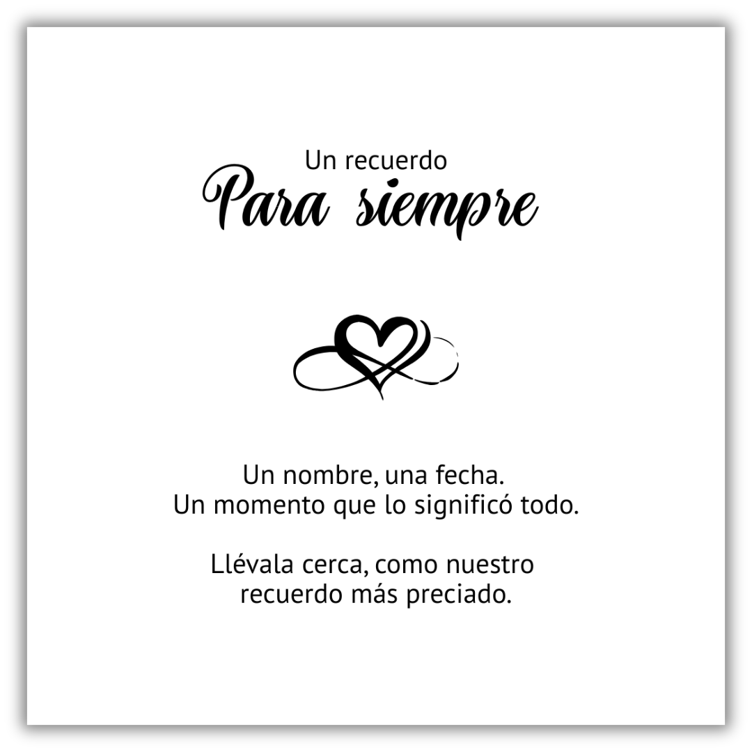 Pulsera Siempre en Tu Memoria