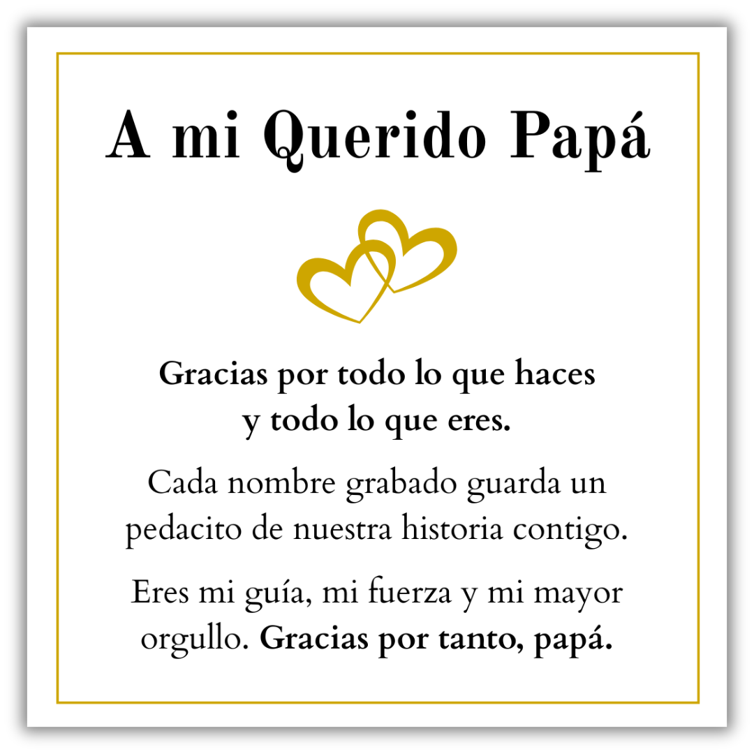 Pulsera Gracias, Papá