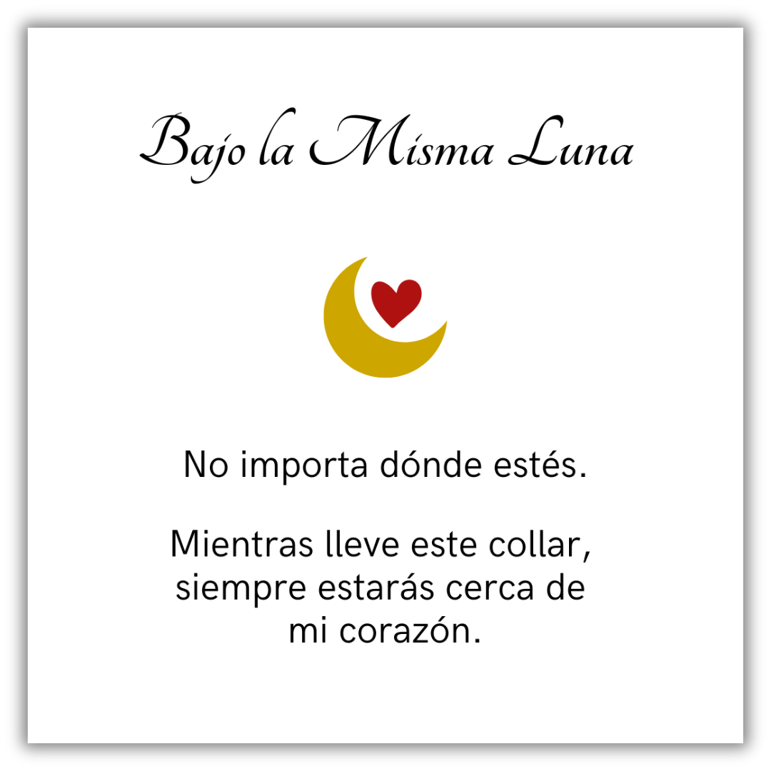 Collar Bajo la Misma Luna- Personalizado