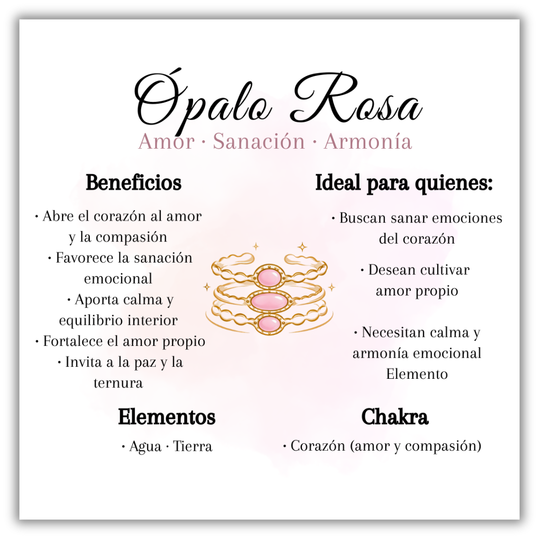 Anillo Amuleto Ópalo Rosa