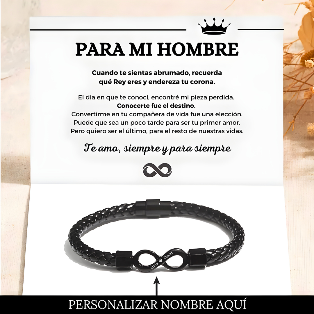 Pulsera Infinito-Para mi Hombre