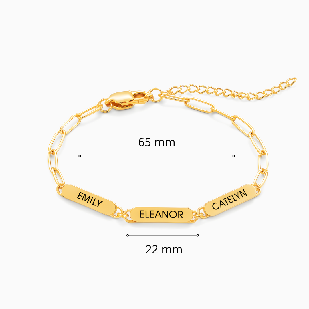 Pulsera Triple Grabado