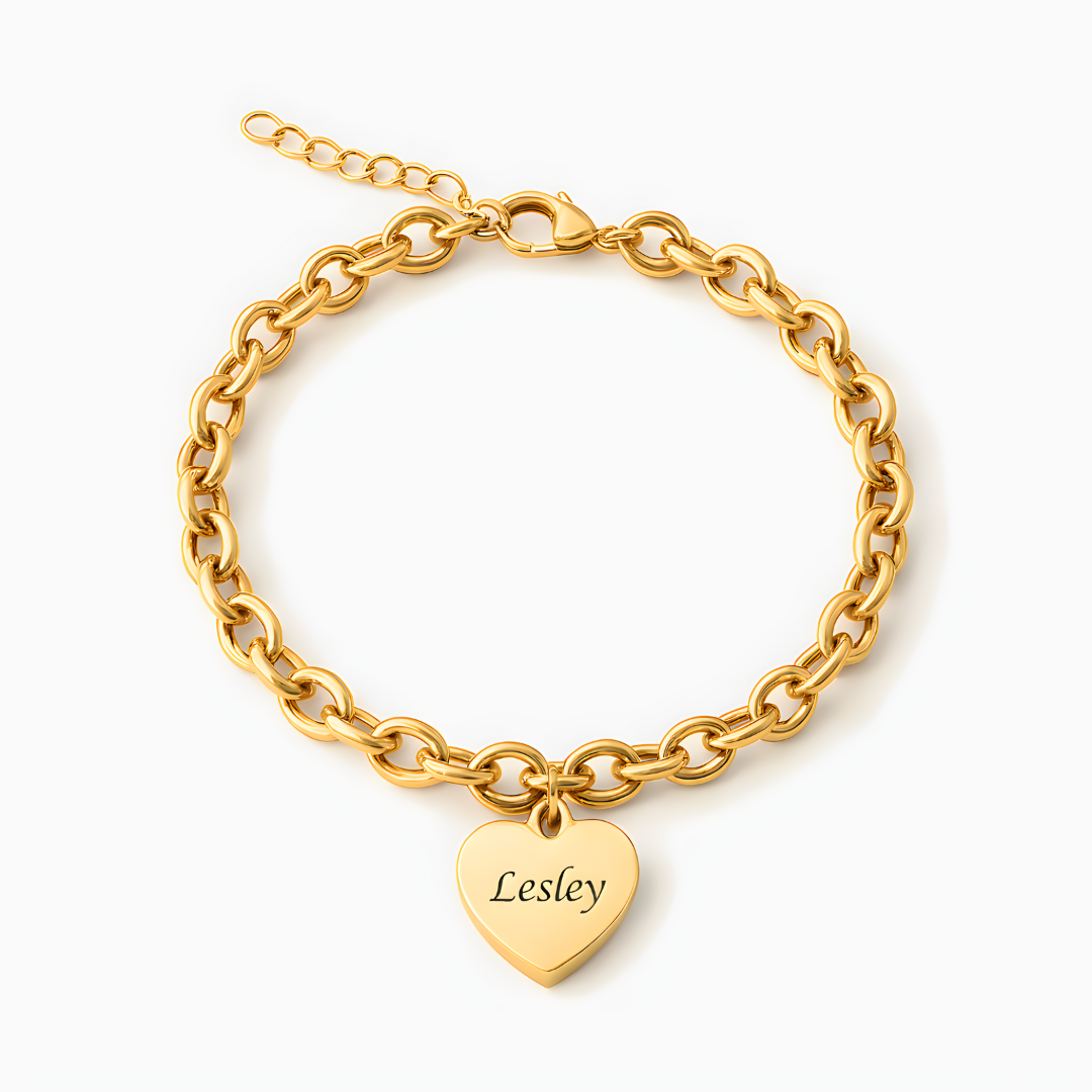 Pulsera de corazones- Personalizable hasta 6 corazones