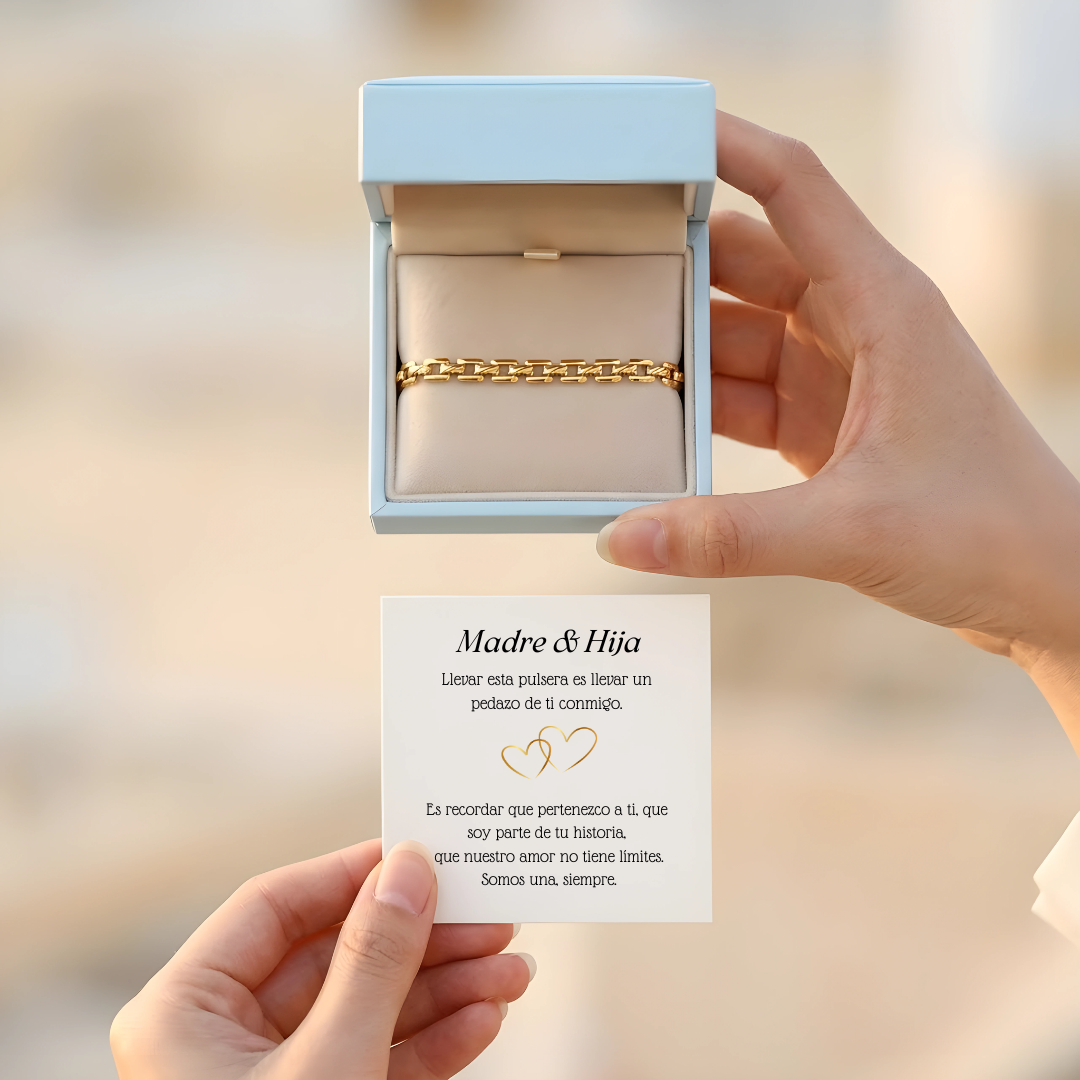 Pulsera Lazo Dorado- Madre & Hija