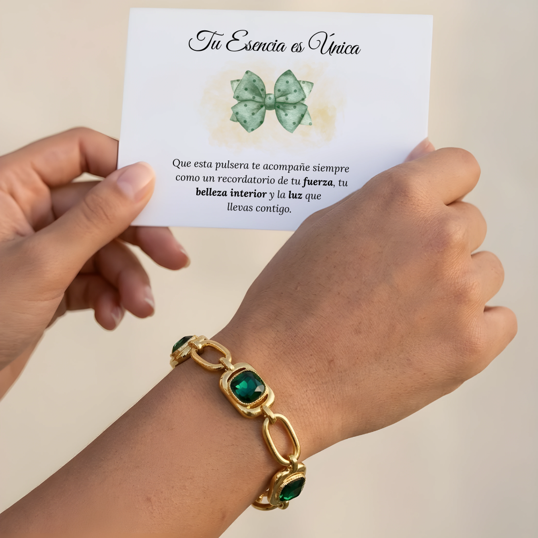 Pulsera Esencia Esmeralda