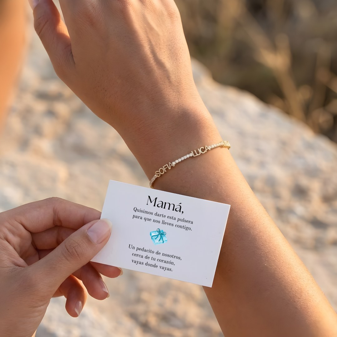 Pulsera Tennis - Personalizada con Nombres