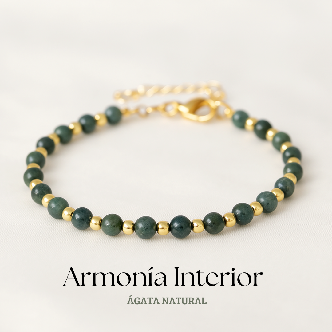 Pulsera Armonía Interior de Ágata Natural