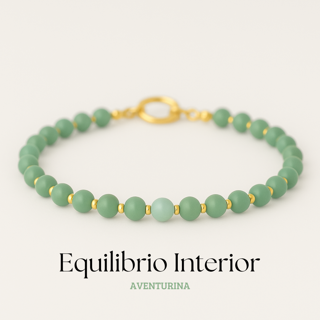 Pulsera Equilibrio Interior - Aventurina Verde Natural