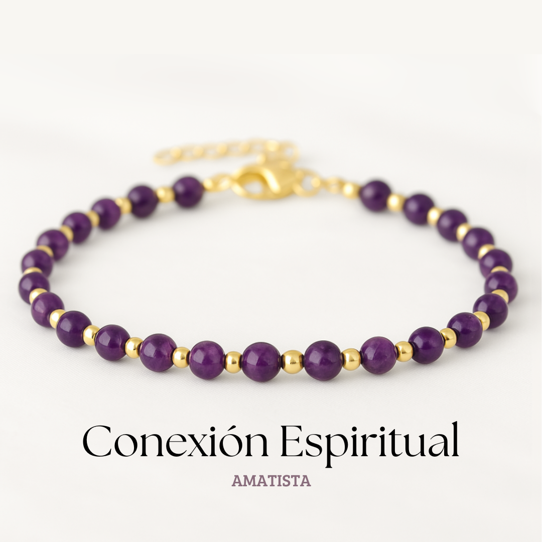 Pulsera Intuición Sagrada de Amatista Natural