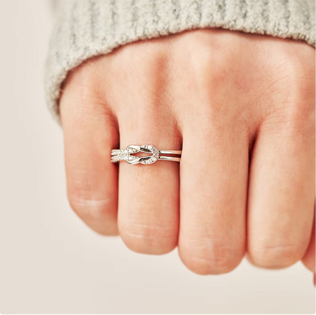Anillo Nudo A mi mejor Amiga Joyeria Rodriguez