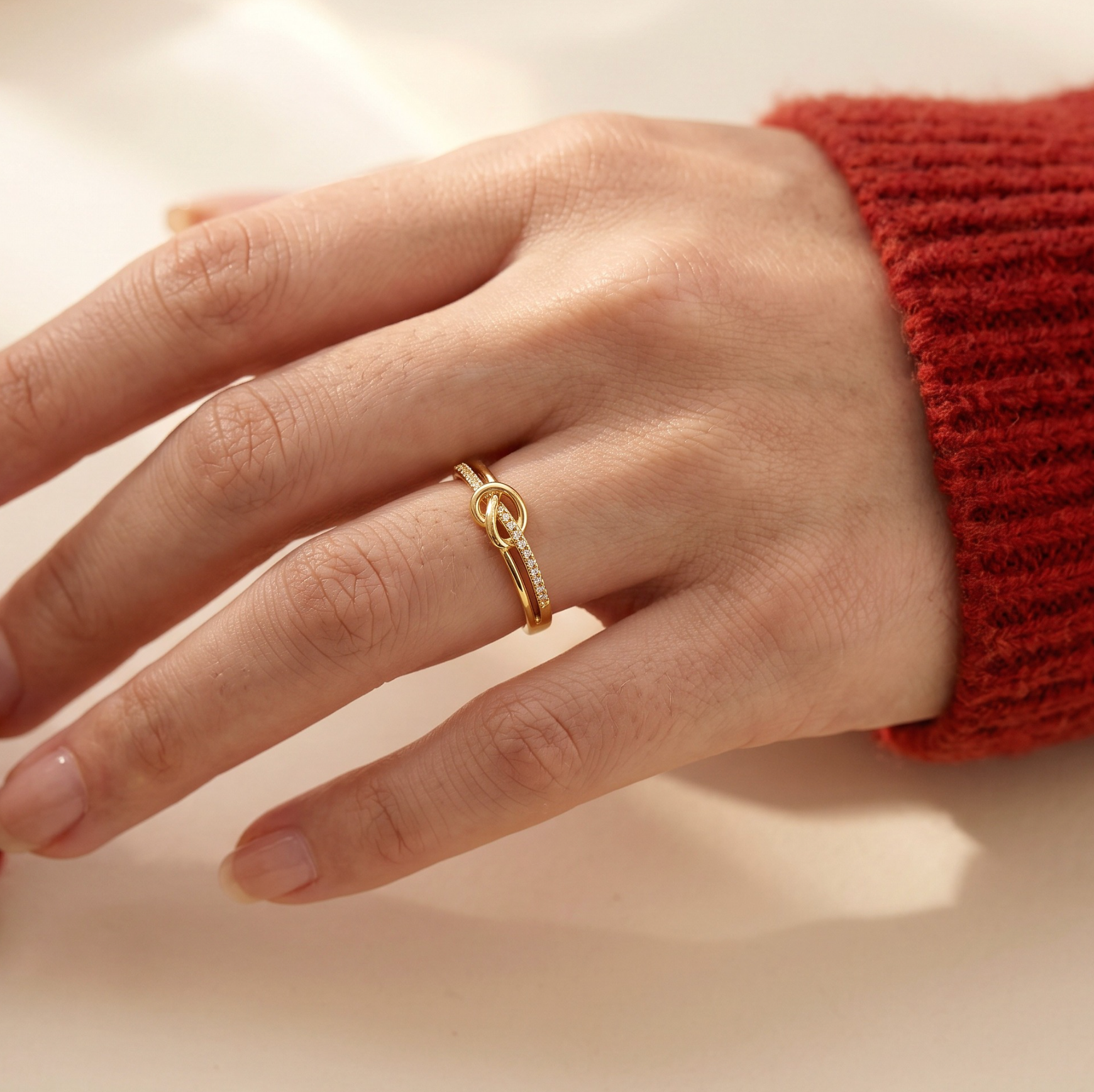 Anillo Nudo de corazón