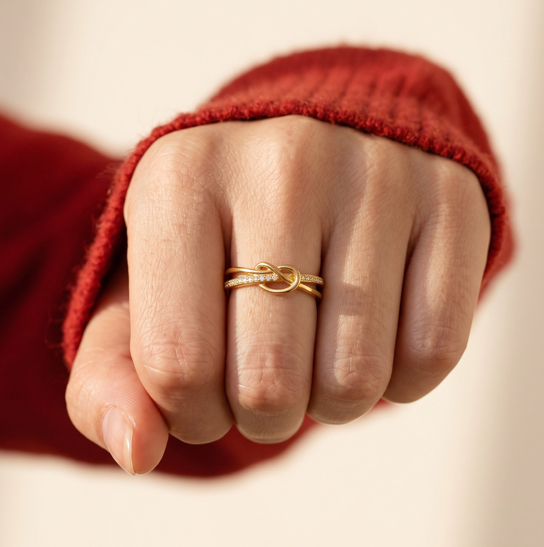 Anillo Nudo de corazón