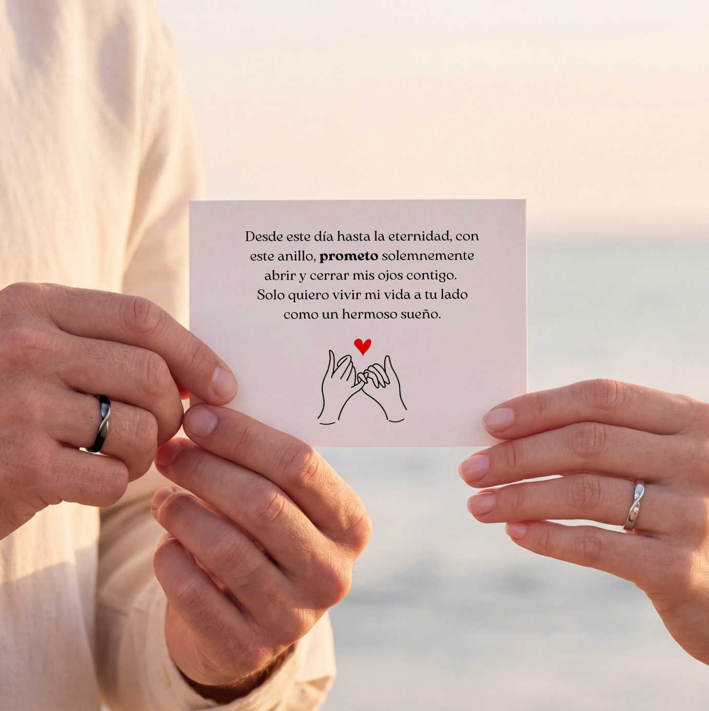 Anillo Promesa de Amor- Juego de anillos de pareja