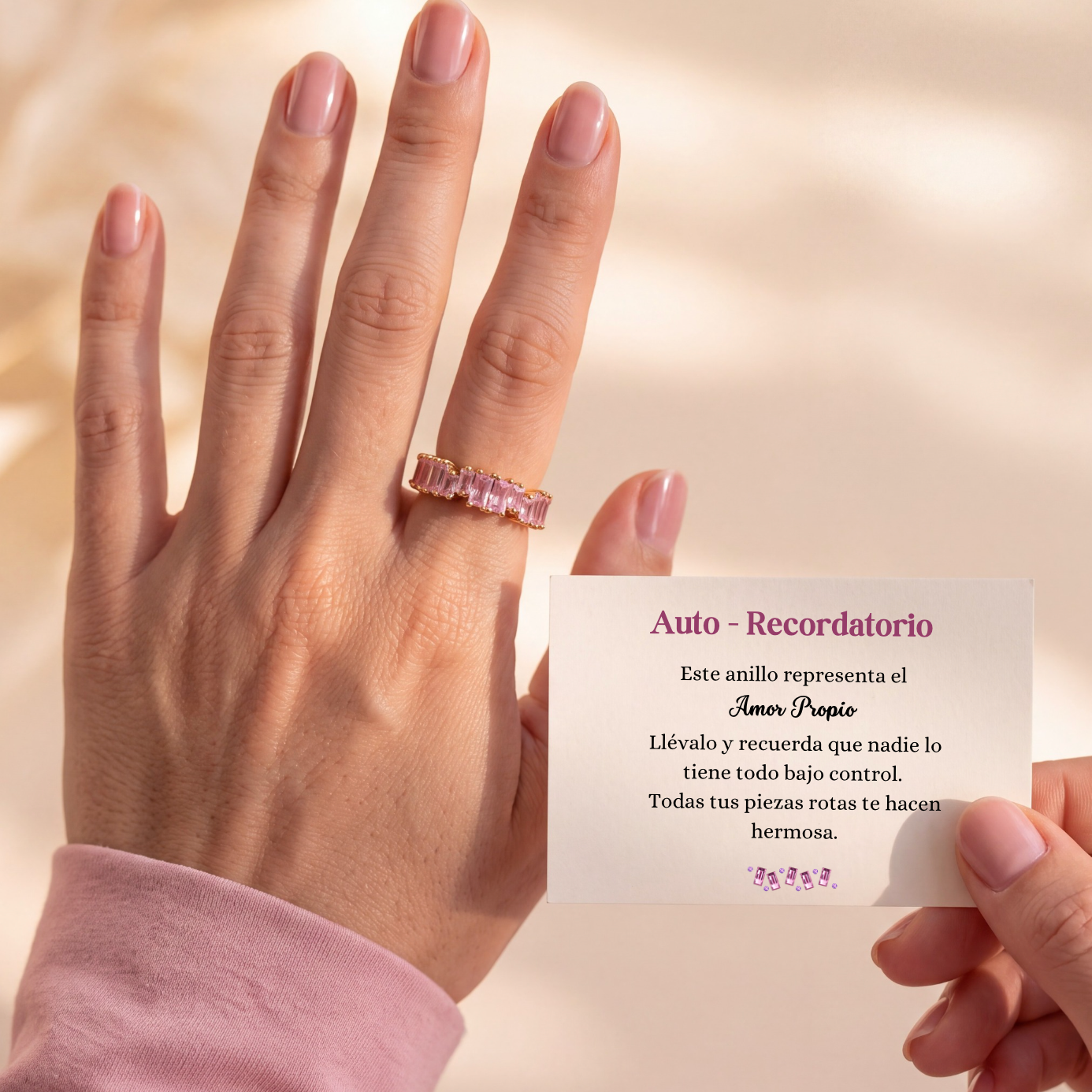 Anillo Crystal Esencia- Amor propio