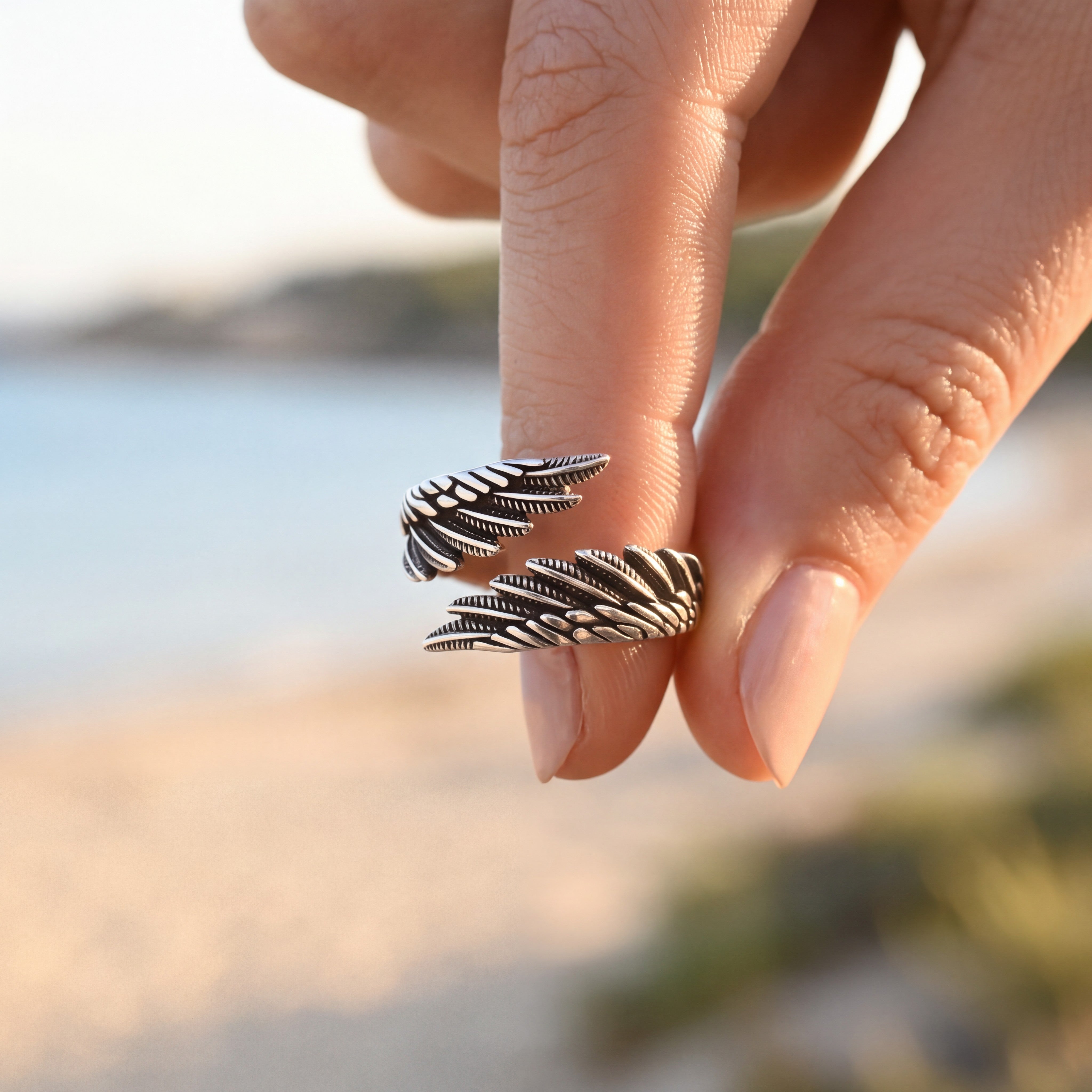 Anillo Alas de Ángel - Personalizable con Nombre