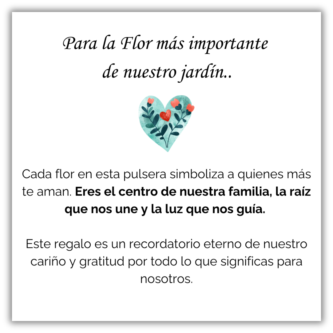 Pulsera Flores de Vida - Personalizable